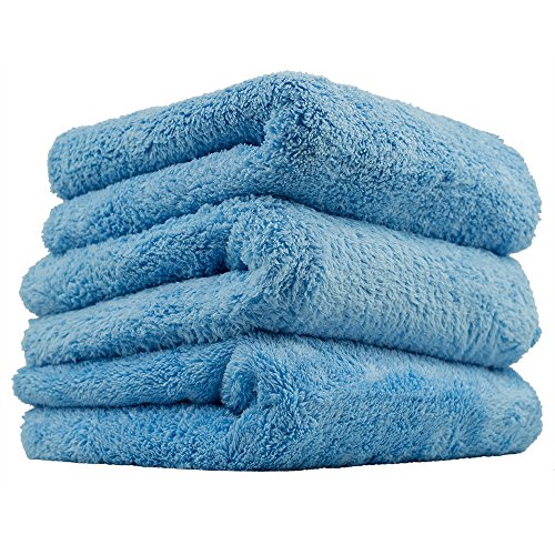 Chemical Guys MIC35003 Happy Ending Edgeless Microfiber Towel, Blue (16 in. x 16 in.) (Pack of 3)