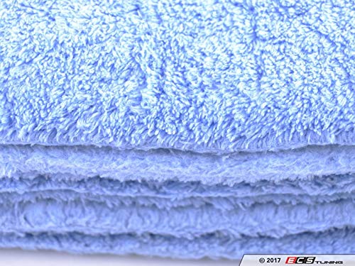 Chemical Guys MIC35003 Happy Ending Edgeless Microfiber Towel, Blue (16 in. x 16 in.) (Pack of 3)