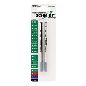 schmidt 6040 fineliner with spring loaded refill 1.0mm, point black, 2 pack blister (sc58117)
