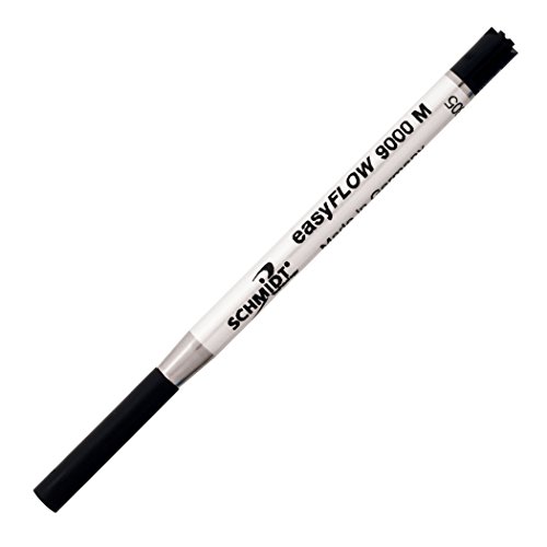 SCHMIDT 9000 Easy Flow Hybrid Ballpoint Refill Medium, Black, 2 Pack Blister (SC58143)