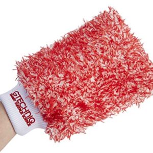 Gtechniq WM2 Microfibre Wash Mitt - Ultra Low Friction Washcloth, Soft Glide Minimises Swirl Marks - Holds Maximum Volume Of Soap Suds, 100% Split Varied Length Polyester Strands For A Quick Easy Wash