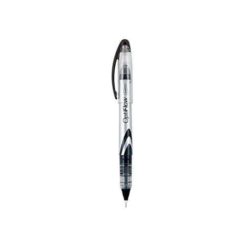 STAPLES 704788 Optiflow Needle-Tip Rollerball Pens Fine Point Black Dozen (15194)