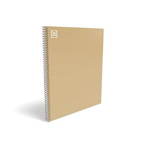 STAPLES 749563 Sustainable Earth 1-Subject Wirebound Notebook Brown 8-1/2X11 Each