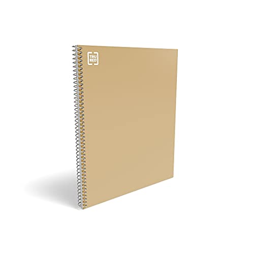 STAPLES 749563 Sustainable Earth 1-Subject Wirebound Notebook Brown 8-1/2X11 Each