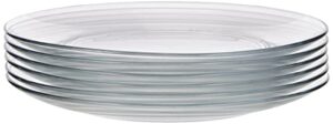duralex - lys clear dinner plate 23,5 cm (9 1-4 in) set of 6