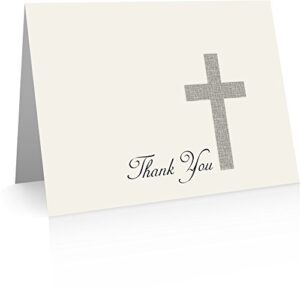 christian thank you cards (24 foldover cards and envelopes) christian cards
