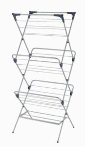 ybm home 1582-10 3 tier foldable clothes water-resistant steel drying rack