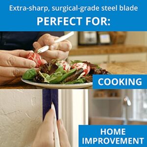 TIDI PenBlade Retractable Utility Knife, Blade Sizes 10, 11A, and 15 (Pack of 3) - Stainless Steel Hobby Knife - Durable and Food-Safe Craft Knife Set for Any DIY Project