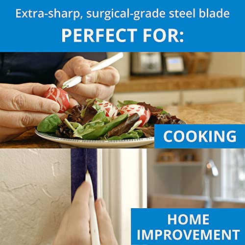 TIDI PenBlade Retractable Utility Knife, Blade Sizes 10, 11A, and 15 (Pack of 3) - Stainless Steel Hobby Knife - Durable and Food-Safe Craft Knife Set for Any DIY Project