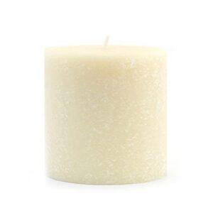 root candles unscented timberline pillar candle , 3 x 3-inches , buttercream