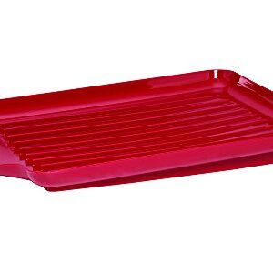 Farberware 3-Piece Dish Rack Set, Red