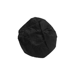 HamiltonBuhl Disposable Ear Cushion Covers, Black, 4.5" Deluxe, 50 Pairs