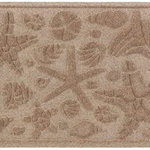 AquaShield Beachcomber Doormat, 2" x 3", Camel