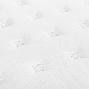 Olee Sleep 10 Inch Gel Infused Foam Top Innerspring Mattress, Twin, White