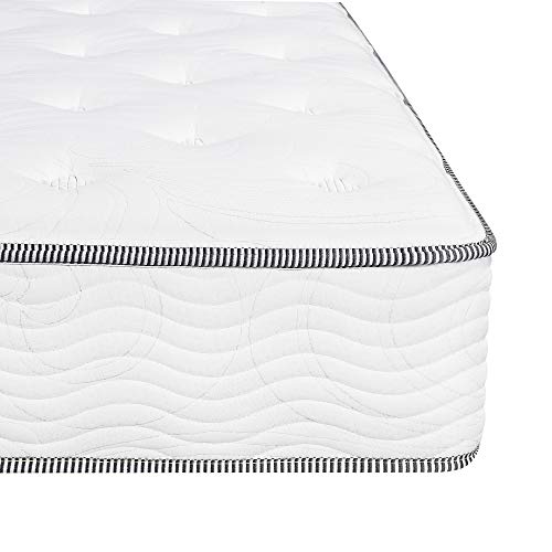 Olee Sleep 10 Inch Gel Infused Foam Top Innerspring Mattress, Twin, White