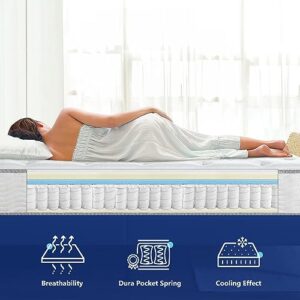 Olee Sleep 10 inch Omega Hybrid Gel Infused Memory Foam and Pocket Spring Mattress (Twin)