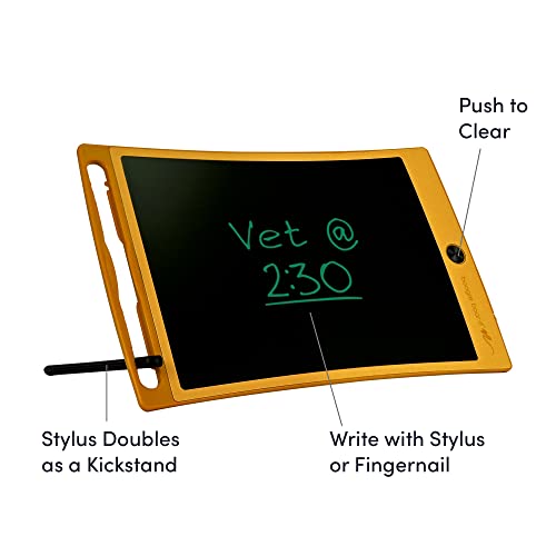 Boogie Board Jot Reusable Writing Tablet- Includes 8.5 in LCD Writing Tablet, Instant Erase, Stylus Pen, Built in Magnets and Kickstand, Gray