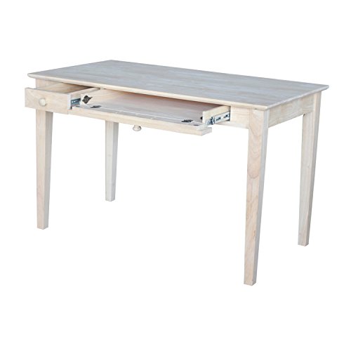 International Concepts Computer Desk with Flip Down Drawer
