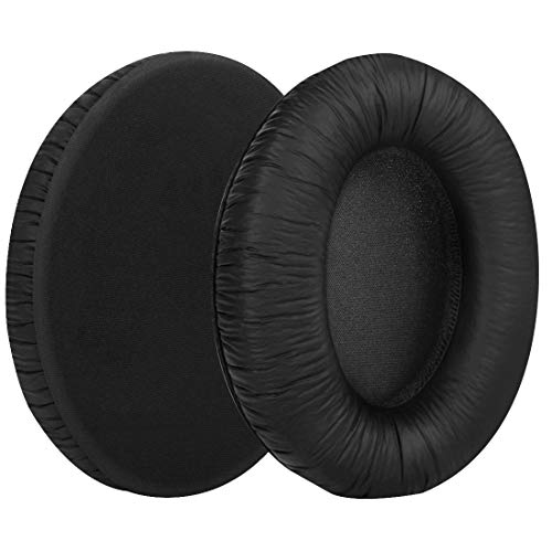 Geekria QuickFit Replacement Ear Pads for Sennheiser HD448, HD449, HD418, HD419, HD428, HD429, HD439, HD438 Headphones Ear Cushions, Headset Earpads, Ear Cups Cover Repair Parts (Black)