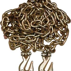 3/8" 20' G70 Tow Chain Tie Down Binder With Grade 70 Hooks