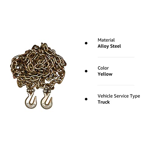 3/8" 20' G70 Tow Chain Tie Down Binder With Grade 70 Hooks