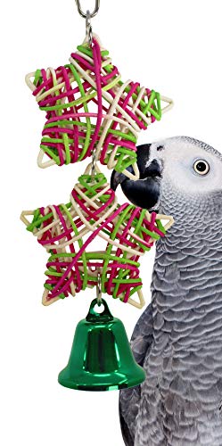 Bonka Bird Toys 960 Christmas Star Parrot cage Toys Parakeet Cockatiel Xmas Conure