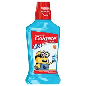 Colgate Kids Mouthwash, Minions, Bubble Fruit Flavor, Anticavity Fluoride Mouthwash, 16.9 Ounce