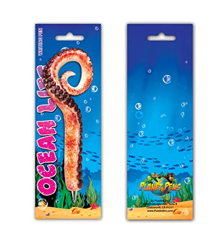 Planet Pens Octopus Tentacle Novelty Pen - Fun and Unique Kids and Adults Ballpoint Pen, Colorful Sea Life Writing Pen Instrument For School & Office Desk