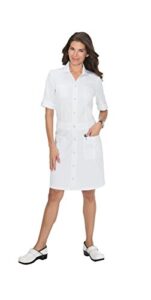 koi 905 women's alexandra scrub dress white m