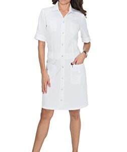 KOI 905 Women's Alexandra Scrub Dress White M