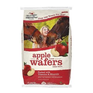 manna pro wafers horse treats 20lb apple