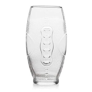 Libbey Football Tumbler Glasses, 23-ounce, Set of 8