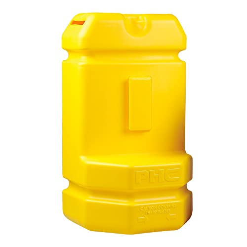 Pacific Handy Cutter Blade Bank, Used Razor Blade Disposal with Wall Mount, Safely Dispose of Used Blades, Keep Blades Out of Trash Bags, Off of Floors, and Away from Other Hazardous Locations, Yellow (BH00206)