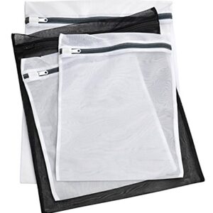 Laundry Lingerie Bags - 4 Pack - Multi-Size Washing Bags with Zipper for Lingerie, Underwear, Bra, Stockings or Baby Items. Protect Your Delicates from Getting Entwined with The Rest of Your Laundry.