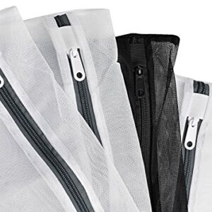 Laundry Lingerie Bags - 4 Pack - Multi-Size Washing Bags with Zipper for Lingerie, Underwear, Bra, Stockings or Baby Items. Protect Your Delicates from Getting Entwined with The Rest of Your Laundry.