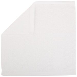 Amazon Basics Fast Drying, Extra Absorbent, Terry Cotton Washcloths - Pack of 60, White, 12 x 12-Inch