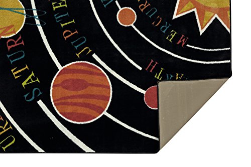 Mohawk Home Black Aurora Solar System Indoor Space Area Rug (5'x8')