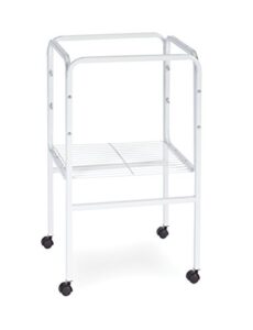prevue pet products sp445w bird cage stand with shelf, white