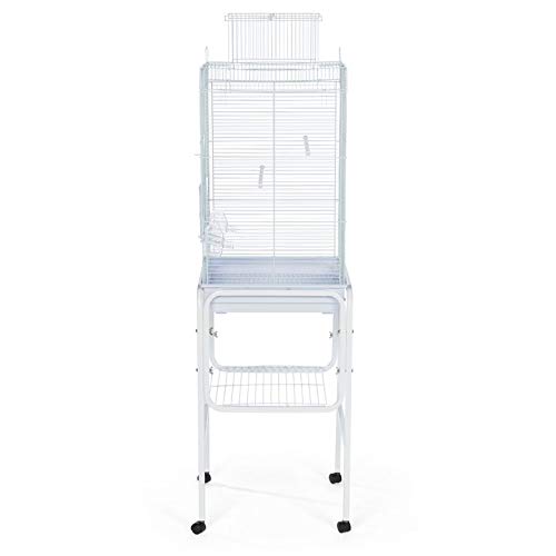 Prevue Pet Products SP445W Bird Cage Stand with Shelf, White