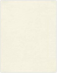 luxpaper 8.5" x 11" cardstock | letter size | natural linen | 100lb. cover (183lb. text) | 50 qty