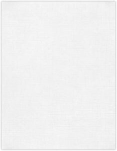 luxpaper 8.5" x 11" cardstock | letter size | white linen | 100lb. cover (183lb. text) | 50 qty
