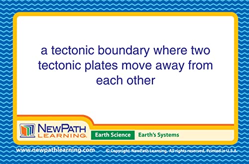 NewPath Learning - 44-6018 Earth Science Vocabulary Builder Flash Card Set, Middle School Medium