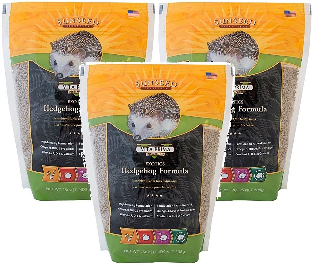 Sun Seed Company Vita Exotics Hedgehog Formula 25oz (Pack of 3)