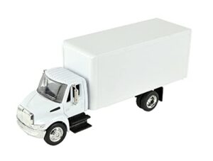 newray international 4200 1:43 diecast 8" model delivery box truck white n147
