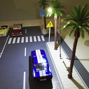 Diorama 1/64 Car Garage Model LED Lighting Car Parking Lot City Road Display Scene Model Toy