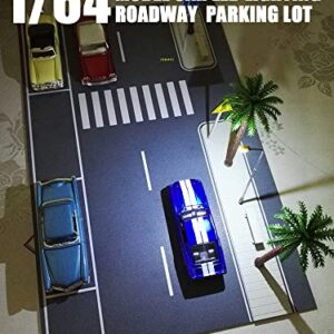 Diorama 1/64 Car Garage Model LED Lighting Car Parking Lot City Road Display Scene Model Toy