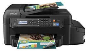 epson workforce et-4550 ecotank wireless color all-in-one supertank printer with scanner, copier, fax, ethernet, wi-fi, wi-fi direct, tablet and smartphone (ipad, iphone, android) printing, easily refillable ink tanks