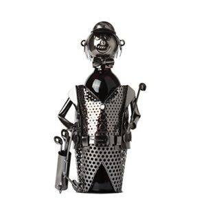 brubaker wine bottle holder statue huge golfer sculptures and figurines decor & vintage wine racks and stands gifts decoration