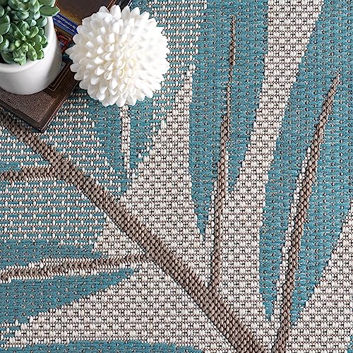 nuLOOM Outdoor Trudy Area Rug, 5x8, Turquoise