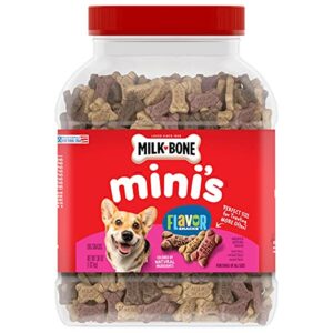 milk-bone flavor snacks dog biscuits, mini crunchy dog treats, 36 ounce